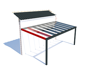 Zusätzliches Dachfeld