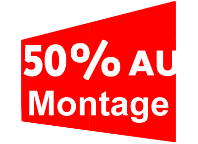 -50% auf Montage