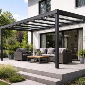 Terrassen&uuml;berdachung: Glas oder Polycarbonat - was lohnt sich wirklich?