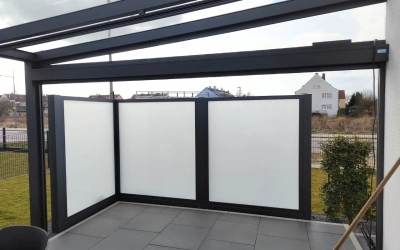 Sichtschutz aus Aluminium
