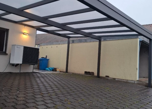 Aluminium carports mit Glas